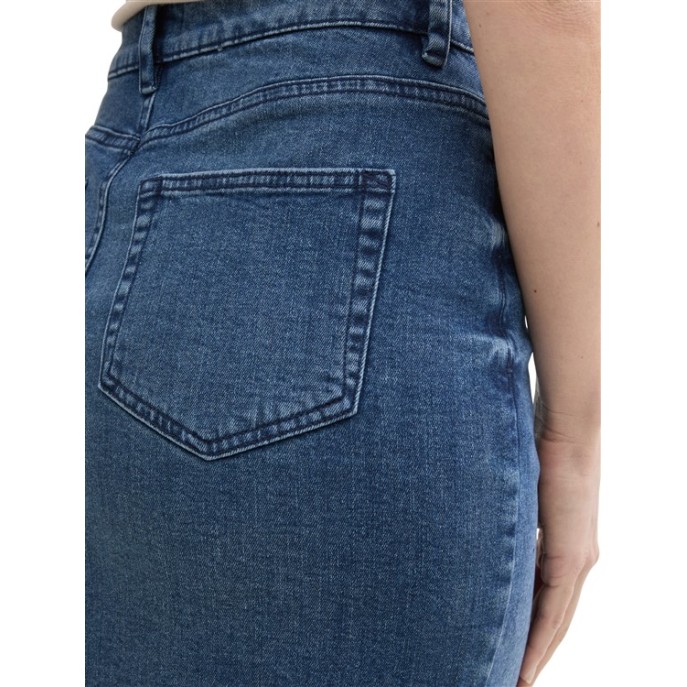 Tom Tailor jeansrok rafels - Blauw used